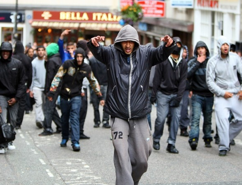 Street thugs in Britain
